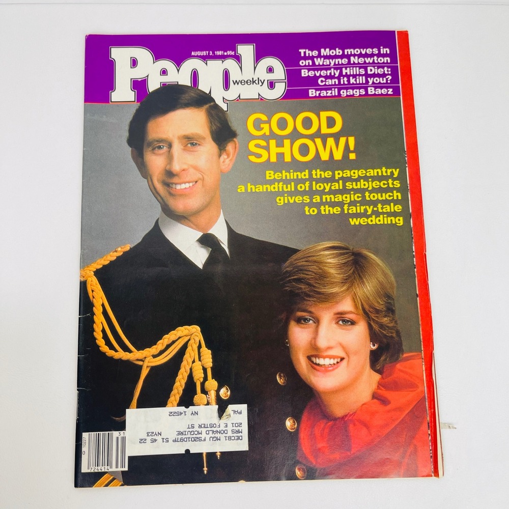 People Weekly Magazine August 3 1981 Prince Charles Princess Diana Royal Wedding